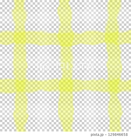 Yellow White Plaid Gingham Madras Check Hand Drawn Background Pattern Overlay Yellow White Plaid Gingham Madras Check Hand Drawn Background Pattern Overlay 129846658