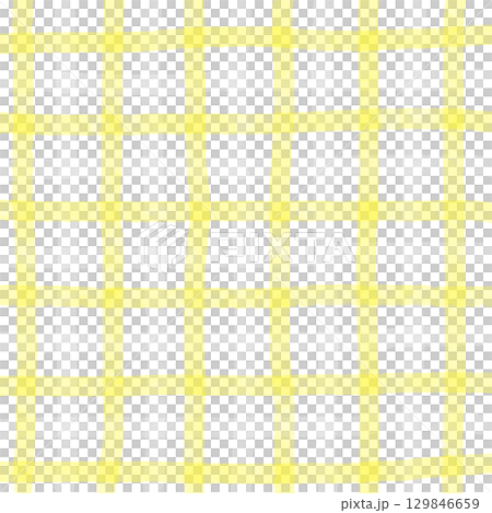 Yellow White Plaid Gingham Madras Check Hand Drawn Background Pattern Overlay Yellow White Plaid Gingham Madras Check Hand Drawn Background Pattern Overlay 129846659