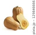 Pumpkin. organic pumpkins. Seasonal autumn food.Isolated on white. Vitamins. Diet. Autumn. Food.  Halloween,Thanksgiving 129846666