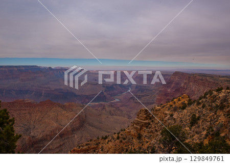 絶景グランドキャニオン-壮大な夕景 絶景グランドキャニオン-壮大な夕景 129849761