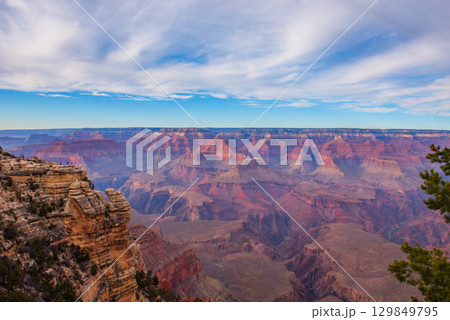 絶景グランドキャニオン-壮大な夕景 絶景グランドキャニオン-壮大な夕景 129849795