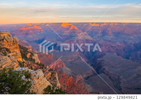 絶景グランドキャニオン－壮大な夕景 129849821