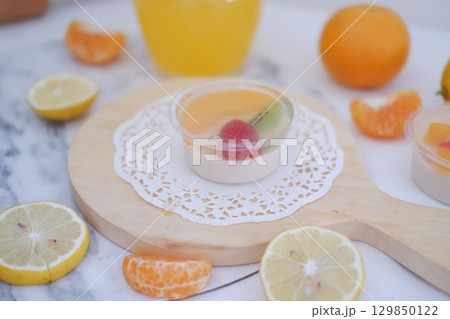 Refreshing Summer Dessert with Fresh Fruits Refreshing Summer Dessert with Fresh Fruits 129850122