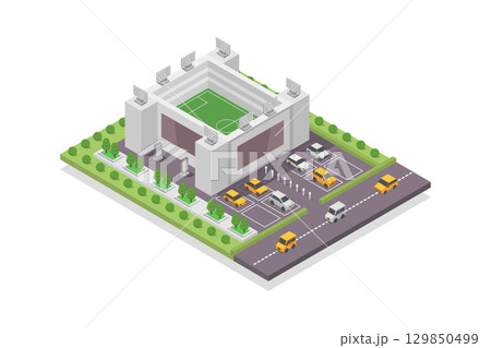 Isometric Stadium 129850499