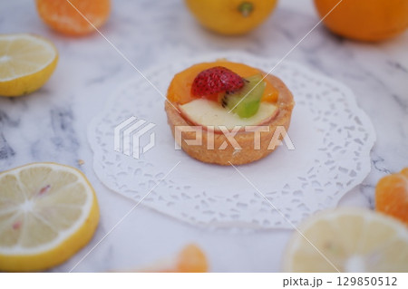 Refreshing Summer Dessert with Fresh Fruits Refreshing Summer Dessert with Fresh Fruits 129850512