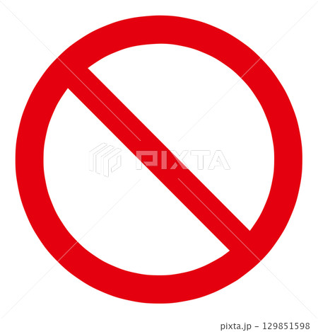 禁止マーク 129851598