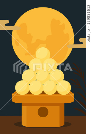 月見団子「AI生成画像」 月見団子「AI生成画像」 129851612