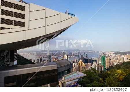 Peak Tram in Hong Kong China Peak Tram in Hong Kong China 129852407