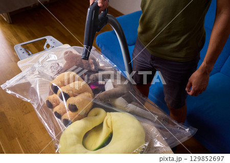 Vacuum Storage Solutions for Soft Toys, Pillows, and Other Household Items with Ease 129852697