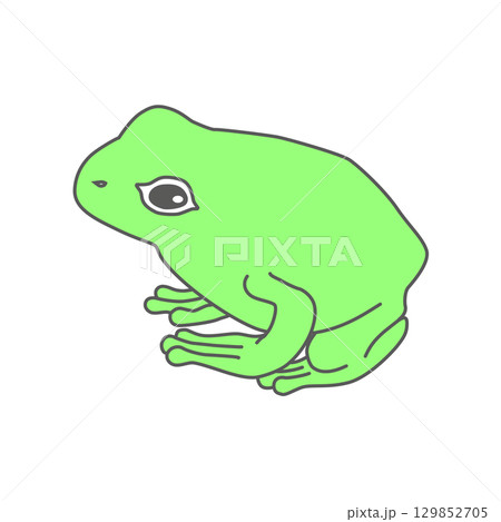 目を開いたカエル 目を開いたカエル 129852705