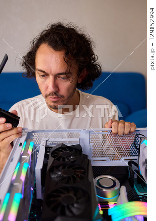 Installed in the system unit of the computer i adherent - transmitter for wireless network WIFI 129852994