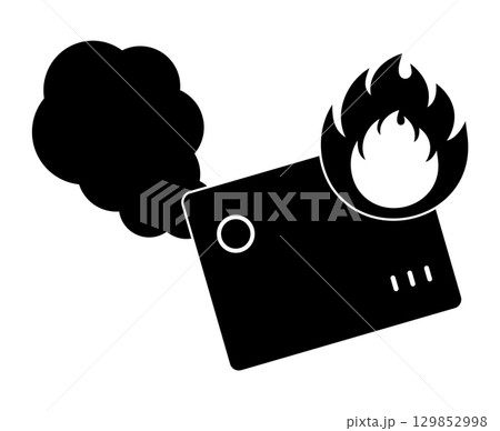 モバイルバッテリーの発火 モバイルバッテリーの発火 129852998