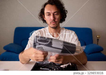 This versatile heat gun is ideal for various DIY projects, home repairs, and renovations 129853016