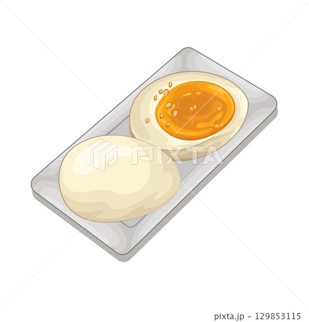 Illustration of Boiled Egg 129853115