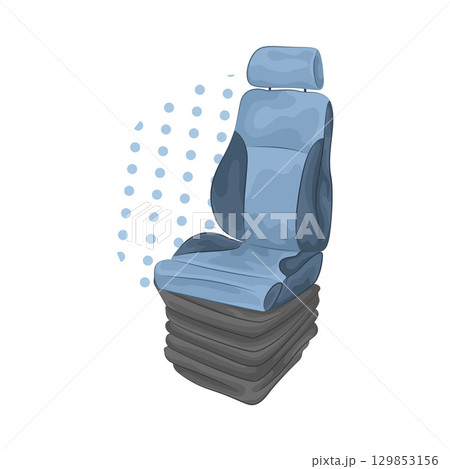 Illustration of Car Seat Illustration of Car Seat 129853156