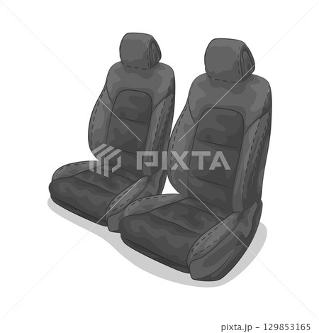 Illustration of Car Seat Illustration of Car Seat 129853165