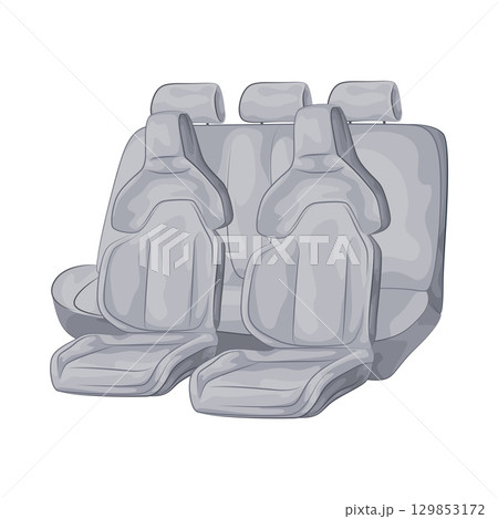 Illustration of Car Seat Illustration of Car Seat 129853172