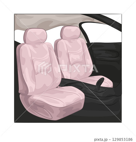 Illustration of Car Seat Illustration of Car Seat 129853186