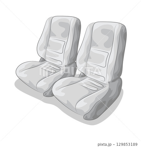Illustration of Car Seat Illustration of Car Seat 129853189