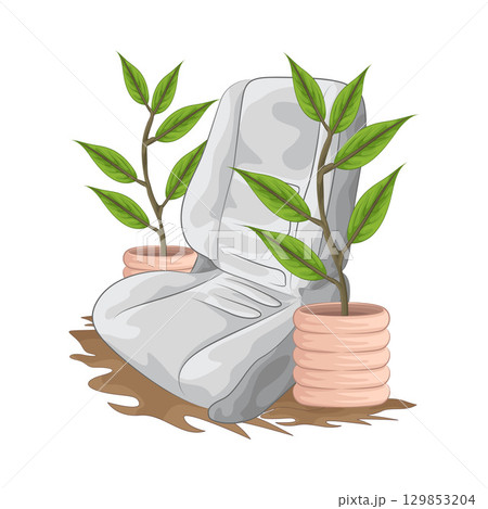 Illustration of Car Seat  129853204