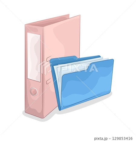 Illustration of Folder Illustration of Folder 129853416