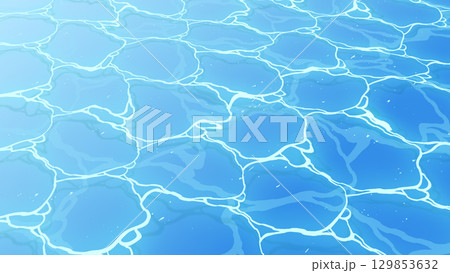 アニメ風の水面のゆらぎ 129853632
