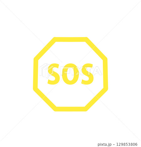 緊急SOSアイコン / Emergency SOS Icon	 129853806