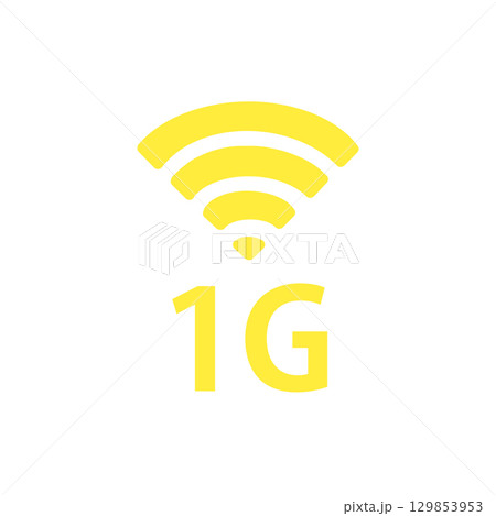 1G通信・低速ネットワークアイコン / 1G Connection - Slow Network I 1G通信・低速ネットワークアイコン / 1G Connection - Slow Network I 129853953