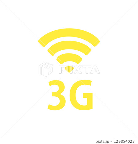 3G通信アイコン / 3G Network Icon 3G通信アイコン / 3G Network Icon 129854025
