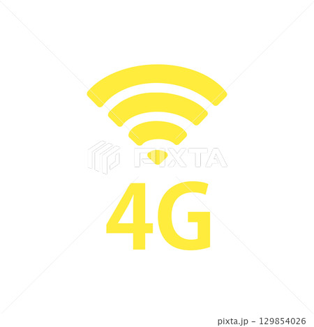 4G通信アイコン / 4G Network Icon 4G通信アイコン / 4G Network Icon 129854026