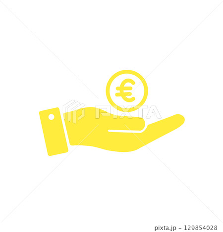 ユーロ支払い・寄付アイコン / Euro Payment or Donation Icon ユーロ支払い・寄付アイコン / Euro Payment or Donation Icon 129854028