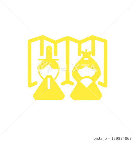 Hina Doll Icon – ひな祭りの雛人形アイコン(シンプル・モノクロ) Hina Doll Icon – ひな祭りの雛人形アイコン(シンプル・モノクロ) 129854868