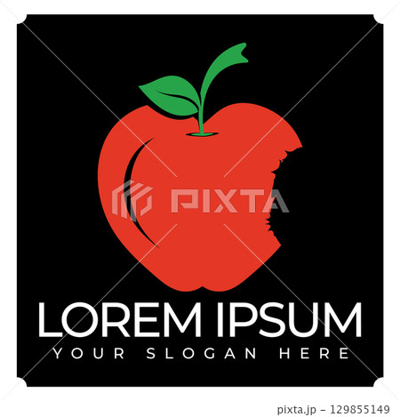 Iconic Apple Inspired Emblem Iconic Apple Inspired Emblem 129855149