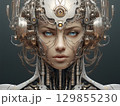 サイバーパンクな女性アンドロイド 129855230