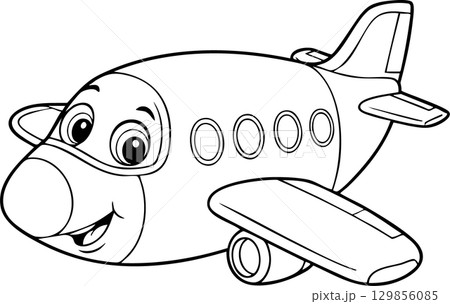 with pilot hat outline for airplane 129856085