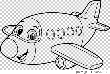 with pilot hat outline for airplane 129856085