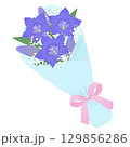 リンドウの花束_ベクターイラスト 129856286