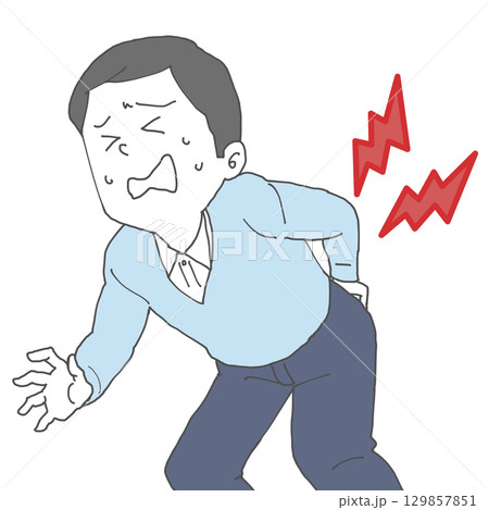 腰が痛い男性2 129857851