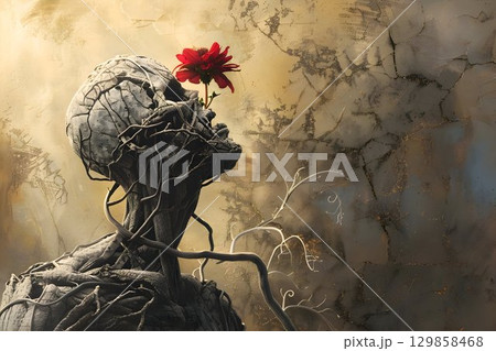 striking contrast between despair and hope 129858468