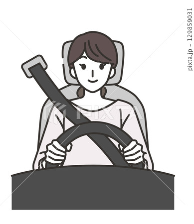 女性がドライブ 129859031