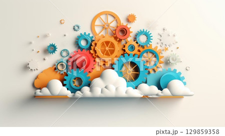 Cloud Computing Gears with Mechanism, Technology, and Abstract. 129859358