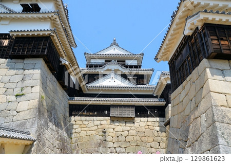 松山城 大天守・小天守・一ノ門南櫓 129861623