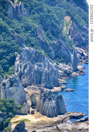 仏ヶ浦・仏ヶ浦展望台から(青森県・佐井村) 仏ヶ浦・仏ヶ浦展望台から(青森県・佐井村) 129862202
