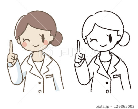 手描きの管理栄養士ウィンク 129863002