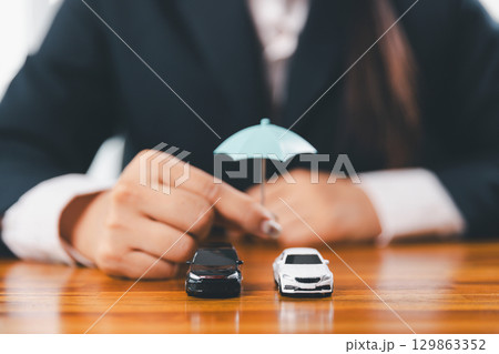 Concept business vehicle finance protection office plan investment buy sell coin car ensuring idea financial security. automobile agent tax protect purchase insurance and secure favorable loan deal 129863352