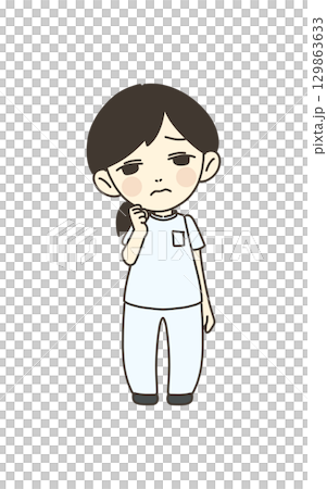 医療従事者の人物 イラスト素材 看護師 医療従事者の人物 イラスト素材 看護師 129863633
