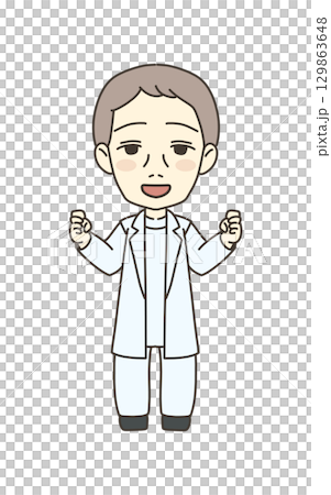 醫事工作者插畫材料醫生 129863648