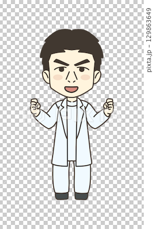 醫事工作者插畫材料醫生 醫事工作者插畫材料醫生 129863649