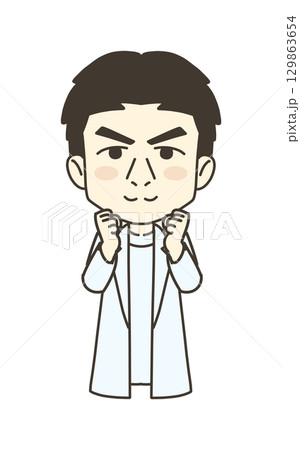医療従事者の人物 イラスト素材 医師 励まし 医療従事者の人物 イラスト素材 医師 励まし 129863654