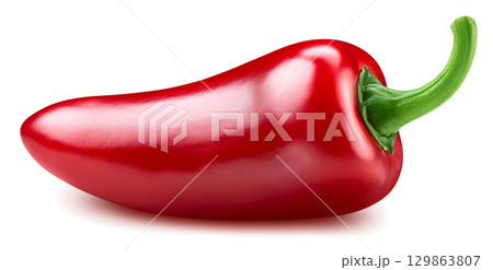 赤いハラペーニョの唐辛子 129863807